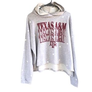 Texas A&M Womens Slounge Hoodie XL Grey Stardom Loungewear Sideline Apparel New